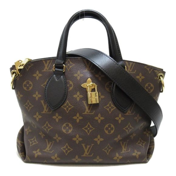 Louis Vuitton Flower Zipped Tote Bag PM Coated Canvas Monogram Shoulder Bag - Picture 1 of 8